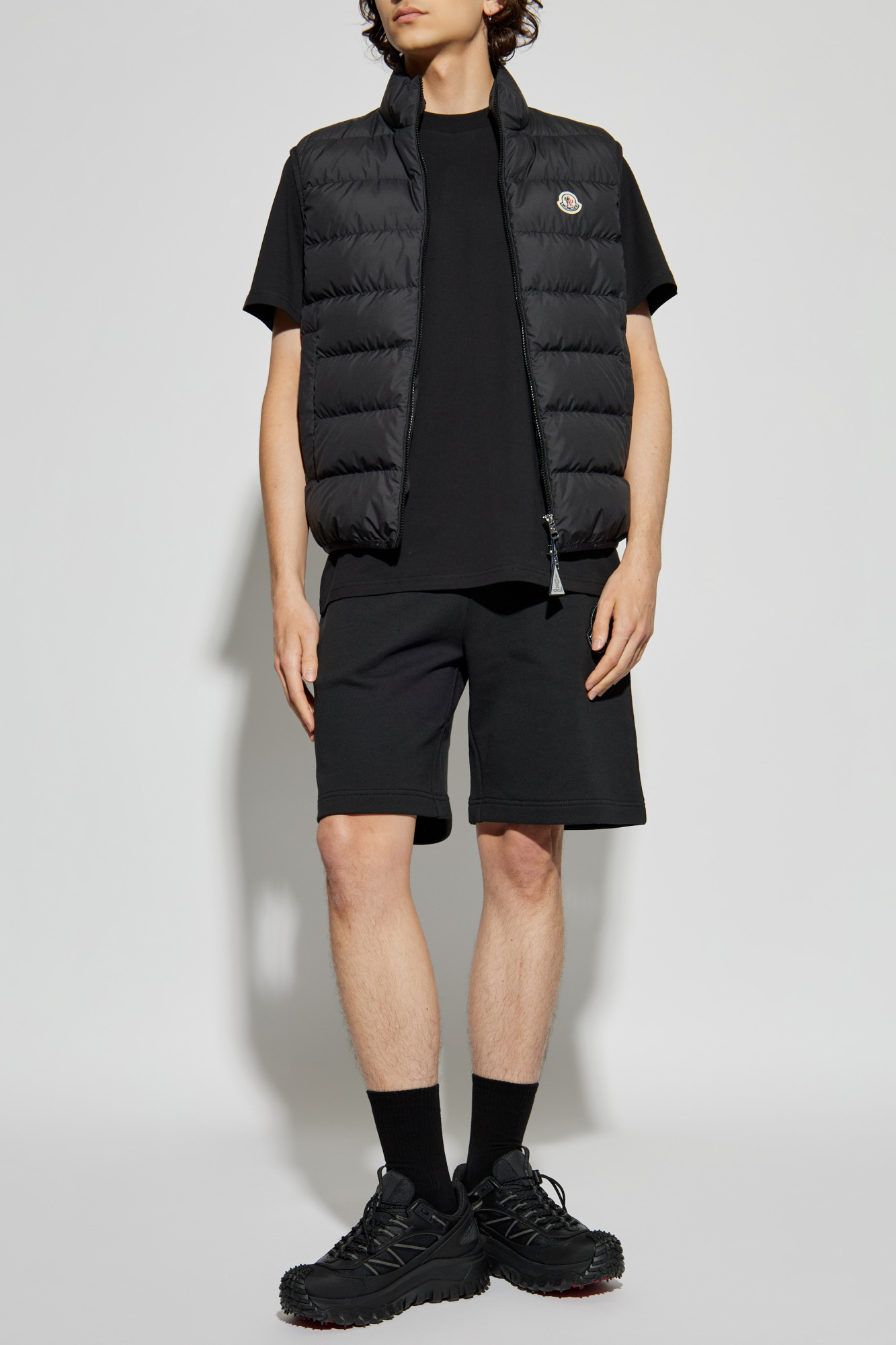 ショートパンツ MONCLER Born To Protect capsule shorts Black Moncler Born To Protect Capsule Shorts | Balardi